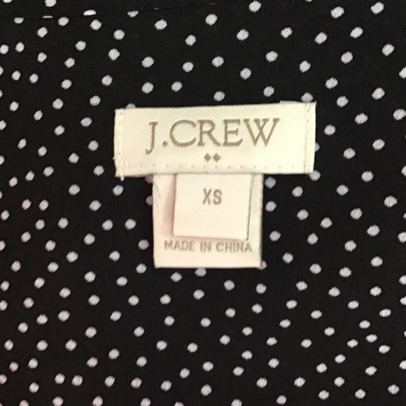 J Crew Black White Polka Dot Shift Dress  Size XS - Picture 7 of 11